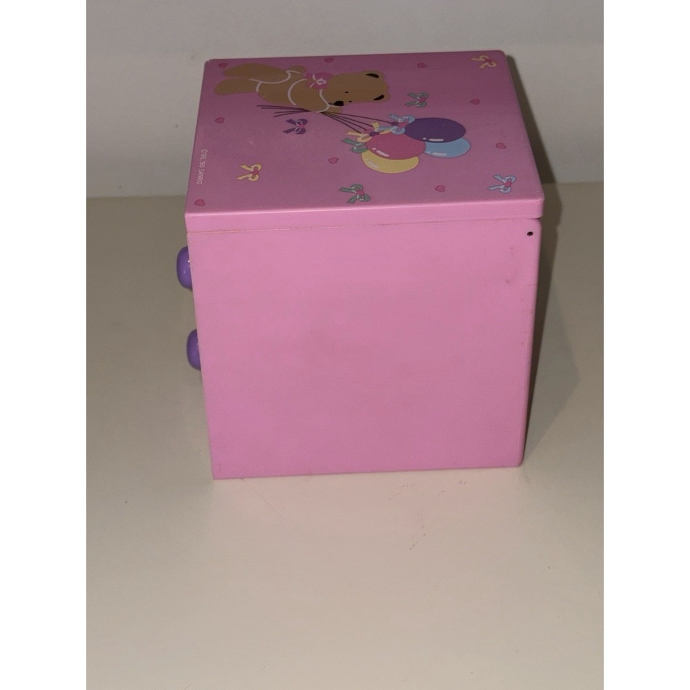 Vintage 1990 Sanrio Tweedle Dee Dee Teddy Bear Jewelry Box Lid Organizer - Picture 10 of 12